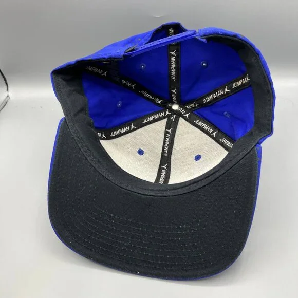 Air Jordan Hat Men Blue Black Speckled‎ Print Jumpman Snap Back Cap